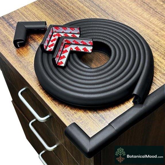 Baby Proof Foam Corner Protectors (12ft Edge + 4 Corners)