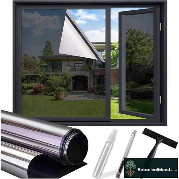SUNBABY Privacy Window Film with Tools Black