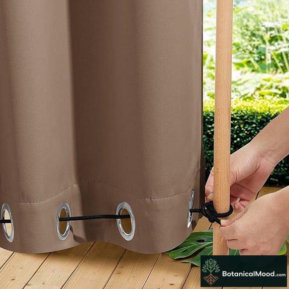 NICETOWN Waterproof Outdoor Blackout Curtains W52 x L84