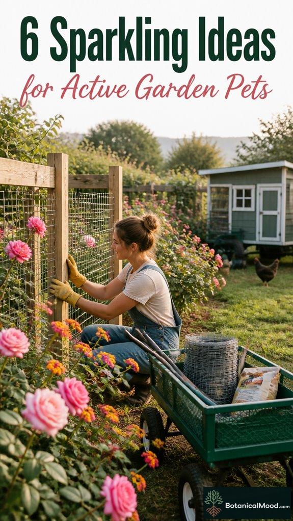 bright lively garden pet ideas