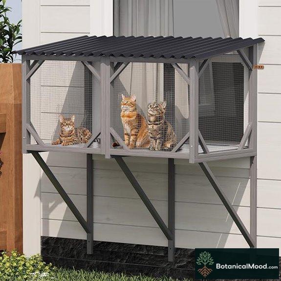 Weatherproof Cat Window Perch for Sunbathing & Bird Watching
