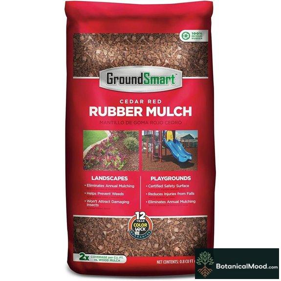 GroundSmart Rubber Mulch - Cedar Red 1.25 cu ft. 12 Year Color Lock