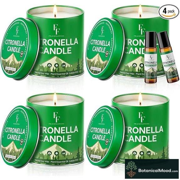 Citronella Outdoor & Indoor Candles 4 Pack