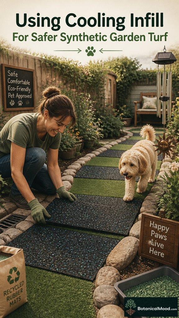 Using Cooling Infill For Safer Synthetic Garden Turf