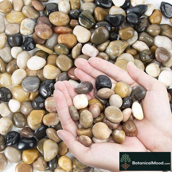 Polished Pebbles Mix Decorative River Rock 2 Pounds