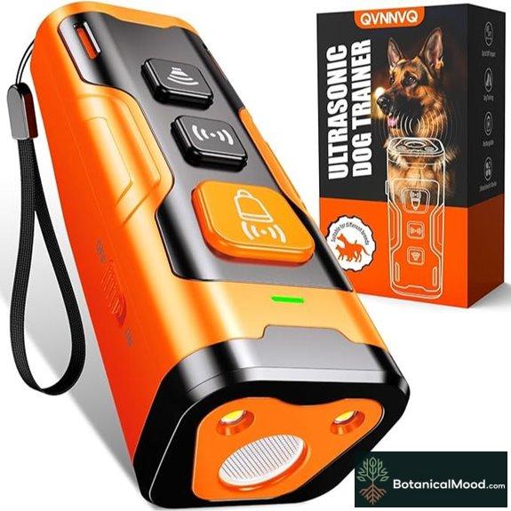 Ultrasonic Bark Deterrent for Dogs 4 Modes 35ft Range