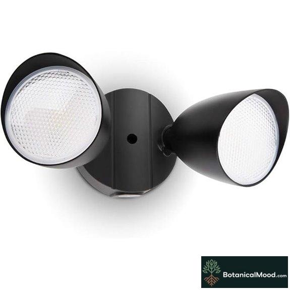 LUTEC 6222B 3500 Lumen Dual-Head Outdoor Floodlight
