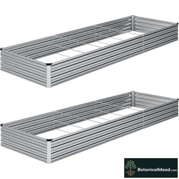 Galvanized Raised Garden Bed Kit 2-Pack Sturdy & Rustproof