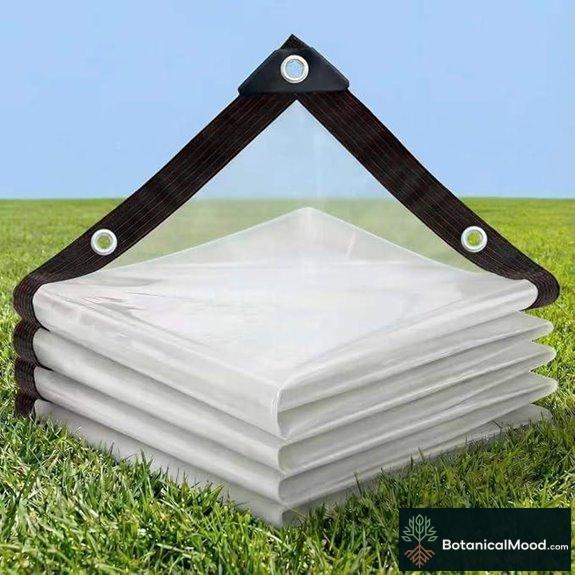 Heavy Duty Waterproof Tarp 8x12ft UV/Tear Proof