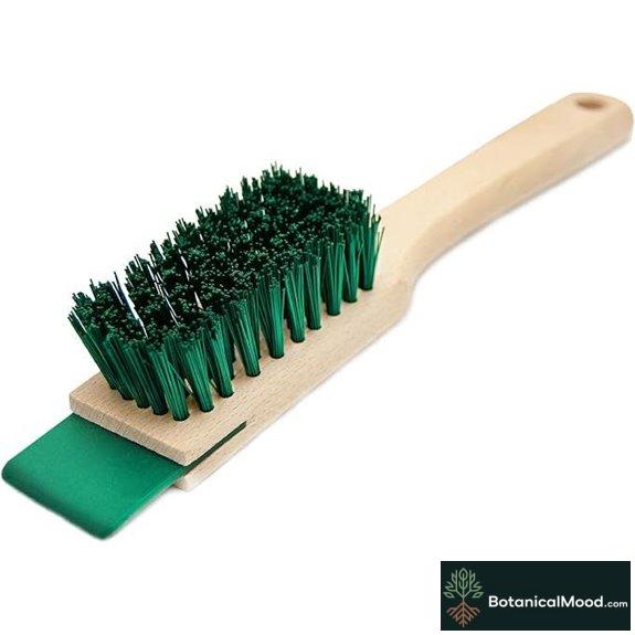 Heavy Duty Scrubbing Brush with Wooden Handle