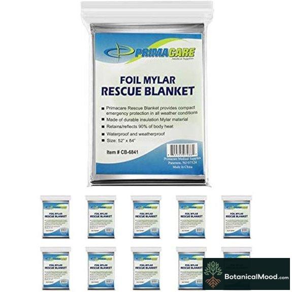 Primacare HB-10 Emergency Thermal Blankets (10 Pack)