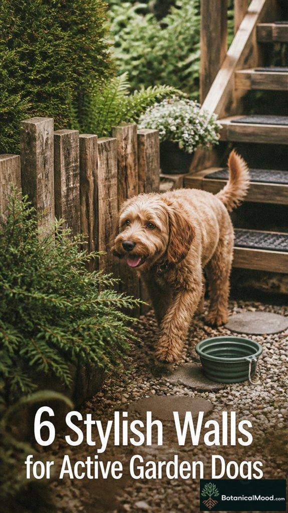 6 Stylish Walls for Active Garden Dogs