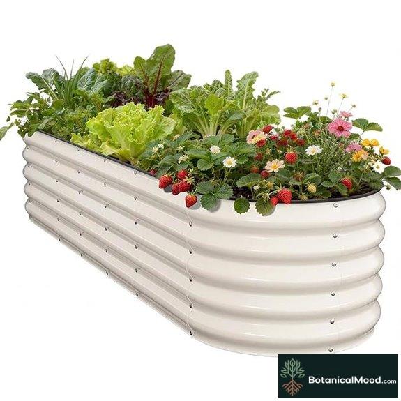 Pattiumo 8x2x1.5 Ft Galvanized Garden Bed