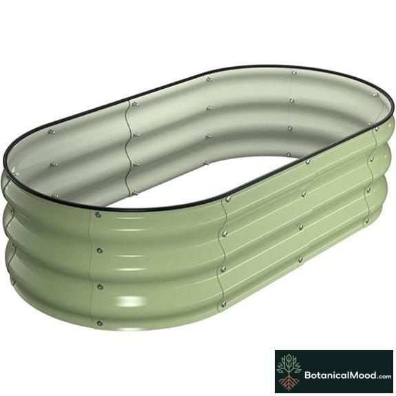 Winpull Galvanized Raised Garden Bed Kit (4x2x1 ft)