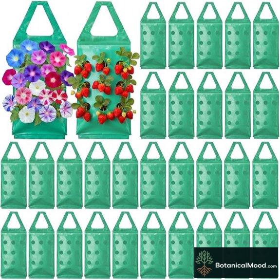30-Pack Hanging Garden Bags for Flowers and Fruits