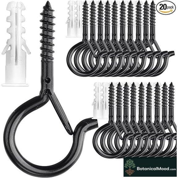 PlusRoc 20-Pack Heavy Duty Outdoor Screw Hooks