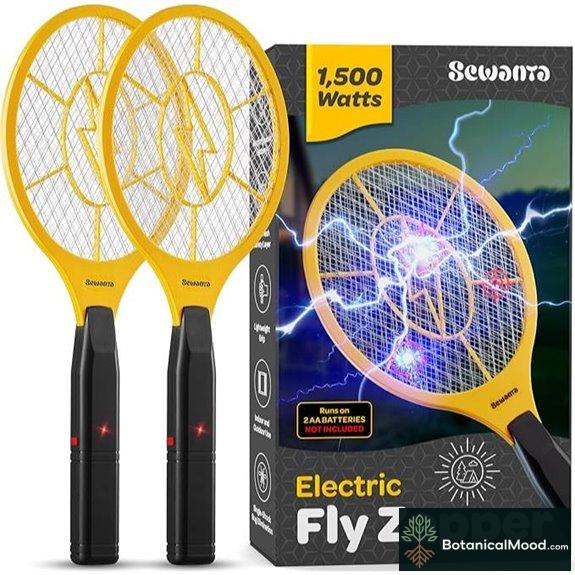 Electric Fly Swatter Set – Indoor/Outdoor Bug Zapper