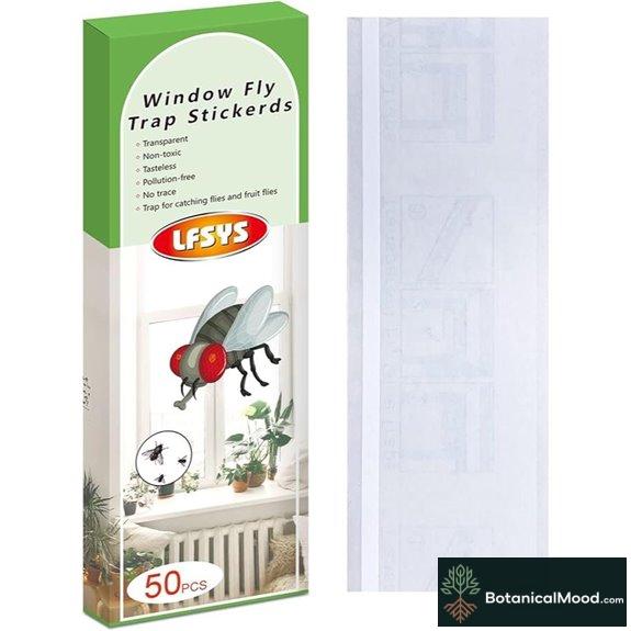 LFSYS 50 Pack Indoor Window Fly Traps