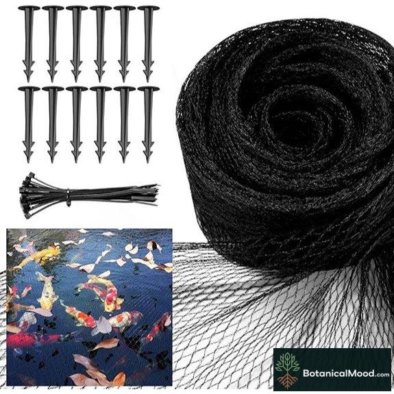 Koi Pond Net Cover with Stakes Predator Protection