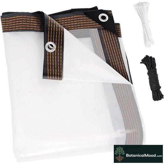 ZYP 8x10 FT Clear Waterproof Heavy Duty Tarp