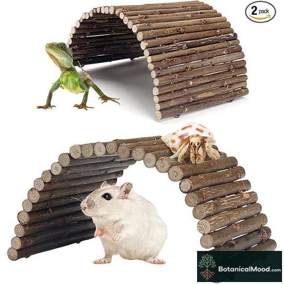 Reptile Hideout Bridge for Lizards Crabs Spiders