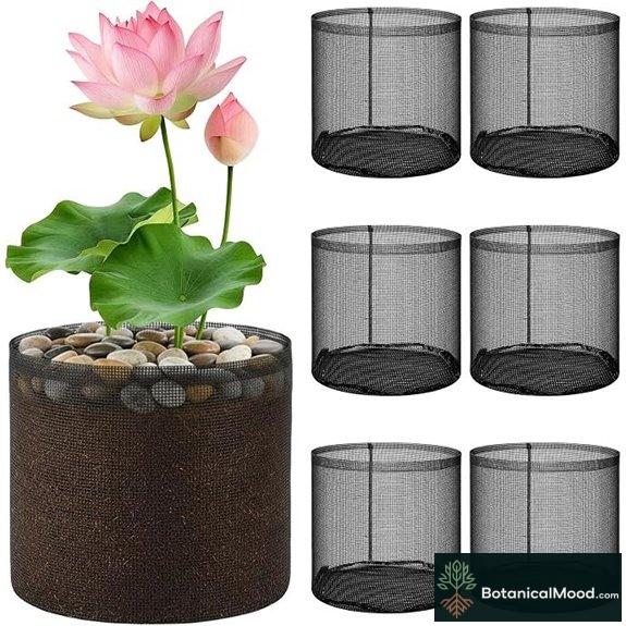 Hiceeden 6 Pack Mesh Pond Plant Bags