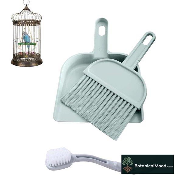 Mini Animal Cage Cleaning Set (Gray/Blue)
