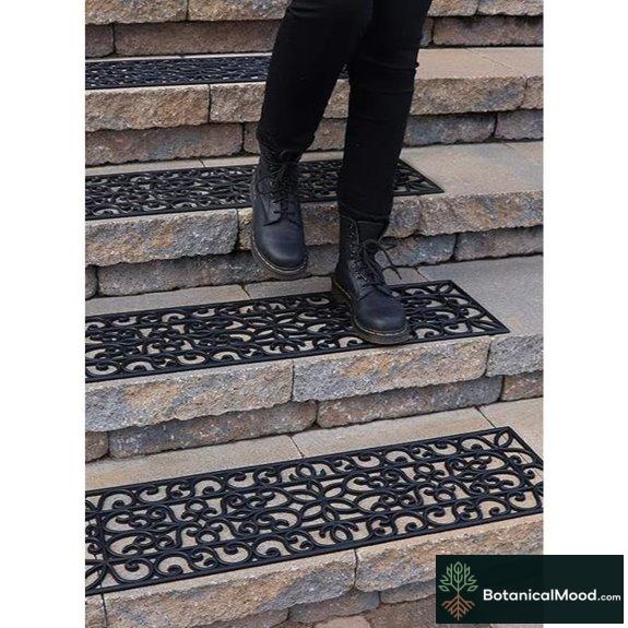 FINEHOUS Non-Slip Rubber Stair Treads (5-Pack)