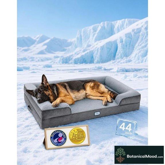 orthopedic cooling dog bed