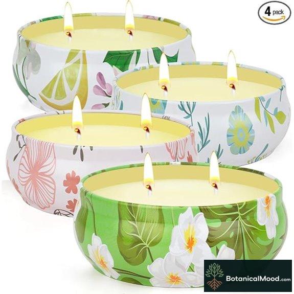 Citronella 4-Pack Outdoor Double-Wick Soy Candles