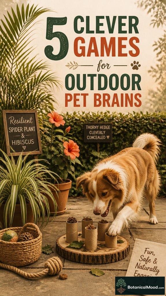 outdoor pet brain games