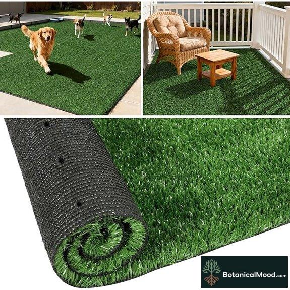 TOOKOO Artificial Grass Rug for Outdoors & Pets