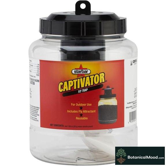 Starbar Captivator Outdoor 2 Quart Reusable Fly Attachment Hanging Jar Trap