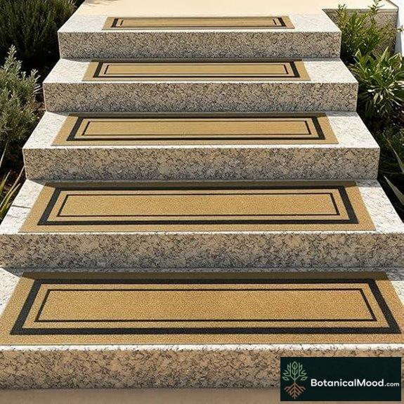 Outdoor Non-Slip Rubber Stair Treads (2 Pack)