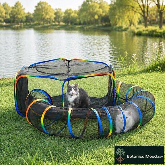 Rainbow 2-in-1 Portable Cat Enclosure and Playpen