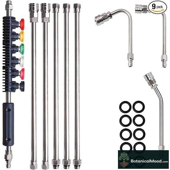 Hourleey 9 Pack Pressure Washer Extension Wand Set
