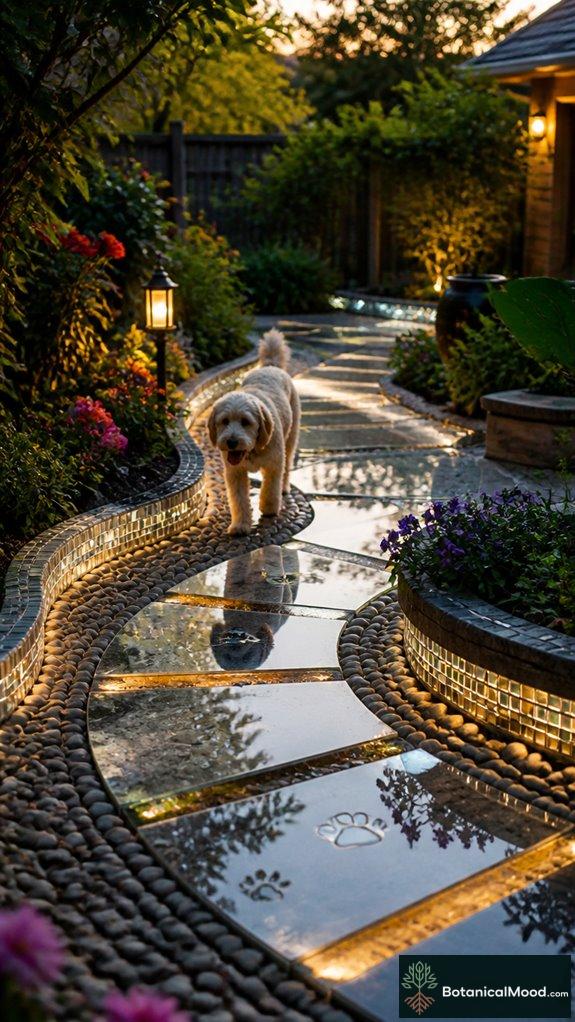 reflective pet friendly garden design