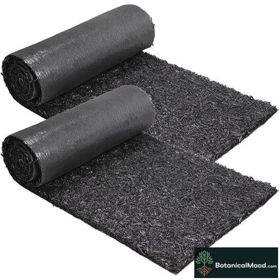 Sekcen Rubber Mulch Roll Mat for Landscaping (2 Pack)