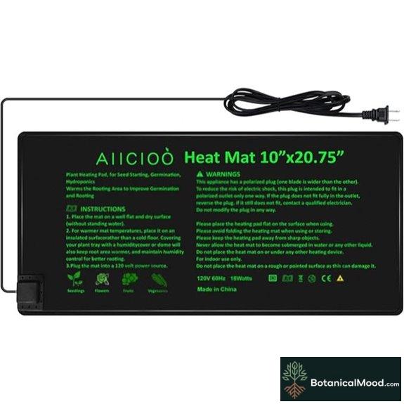 AIICIOO 10x20.75 Seedling Heat Mat for Indoor Gardening