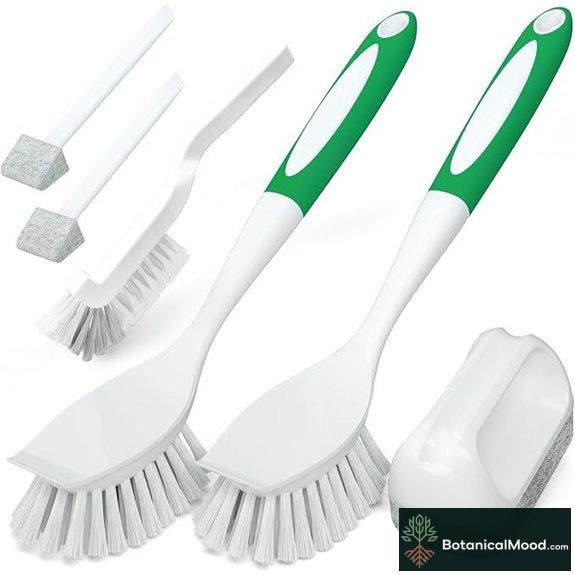 Holikme 6-Pack Dish Brushes with Handles