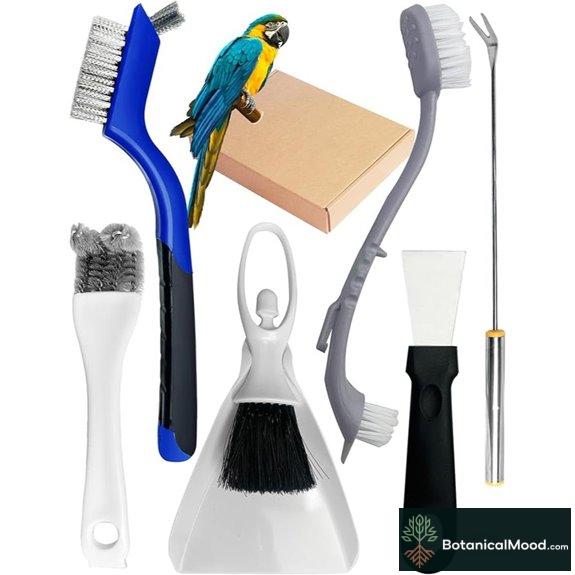 6-Piece Stainless Steel Pet Cage Cleaning Set