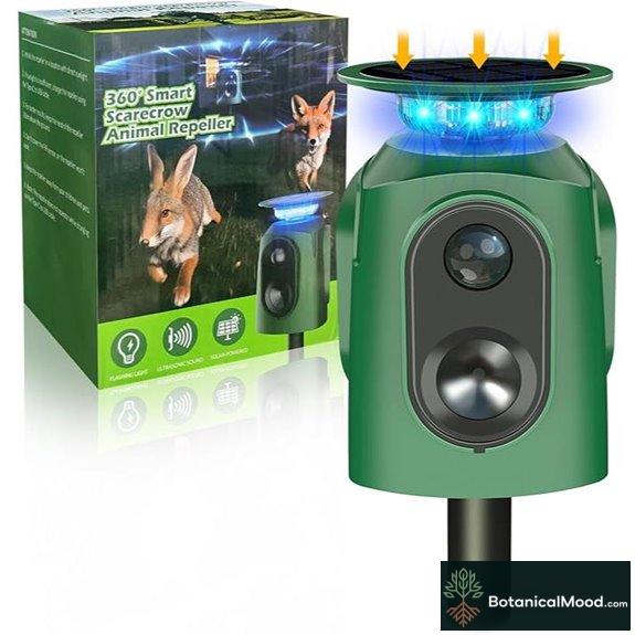 Solar Ultrasonic Animal Repellent with Motion Sensor