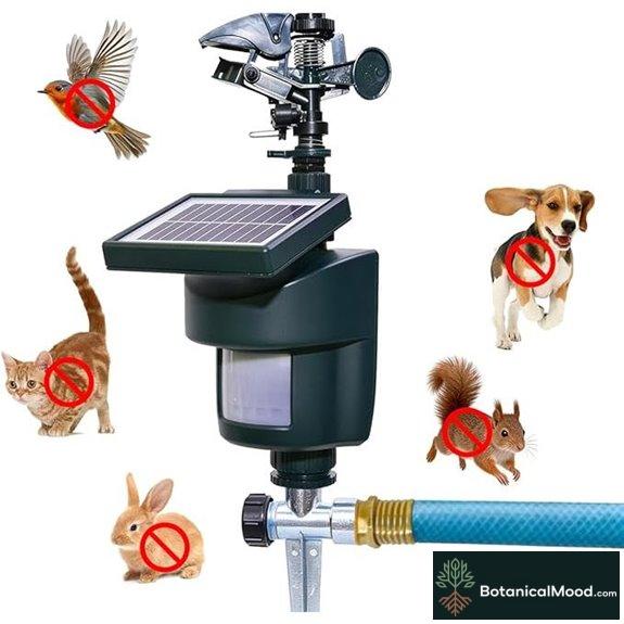 Solar-Powered Motion-Activated Yard Water Spray System