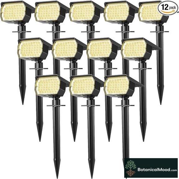 WENATY Solar Waterproof Spotlights (12 Pack)