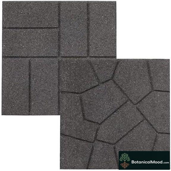 Rubberific Square Rubber Paver Floor Tiles (16)