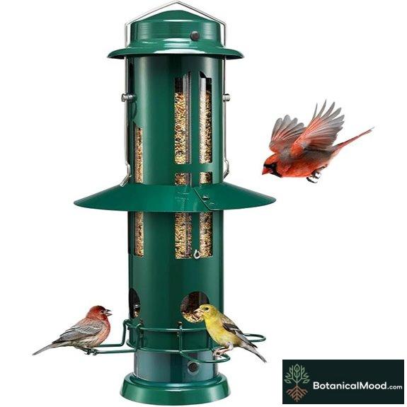 Kingsyard Squirrel-Proof Bird Feeder with Large Seed Capacity