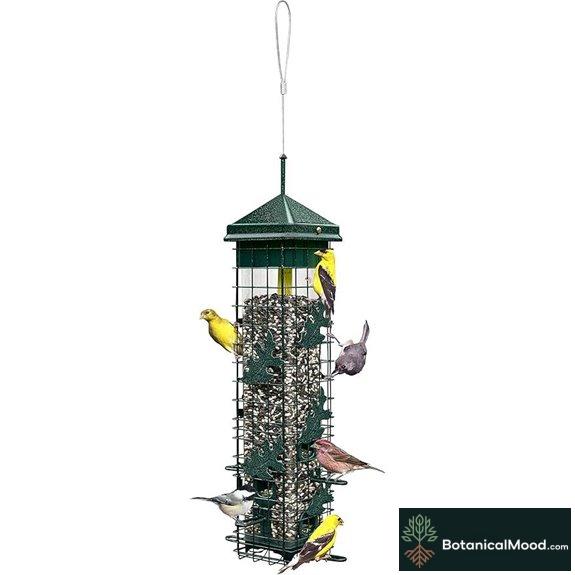 Squirrel-Proof Bird Feeder with 6 Ports Seed Capacity