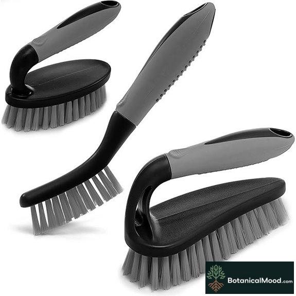 3-Pack Scrub Brush Set for Bathroom and Kitchen