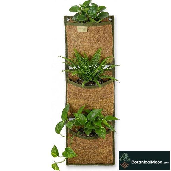Vertical Garden Planter with 3 Pockets for Indoor/Outdoor
