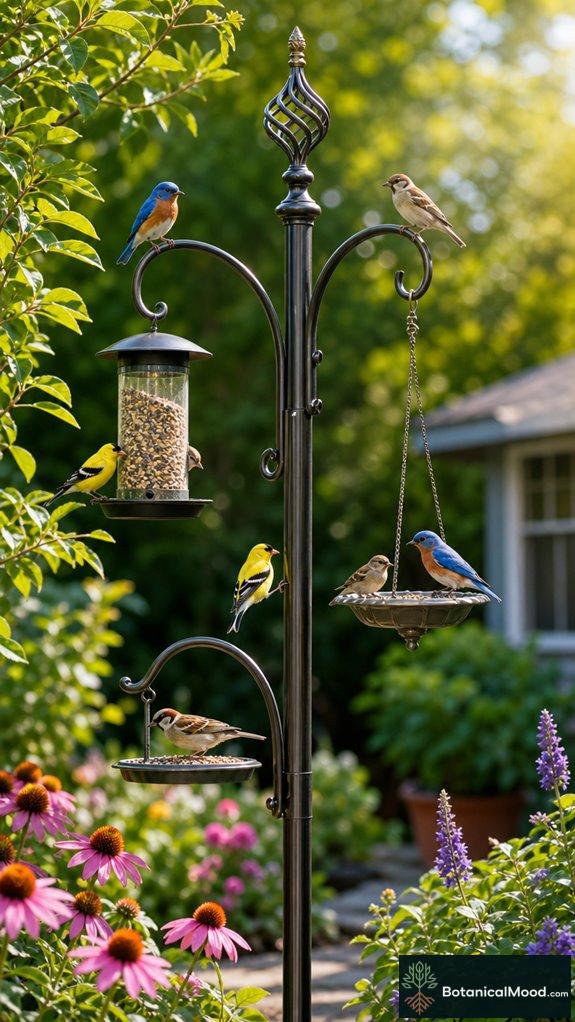 top bird feeder poles
